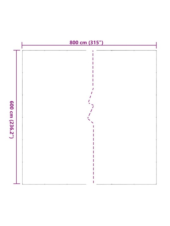 Čirá plachta s oky 6x8 m pvc