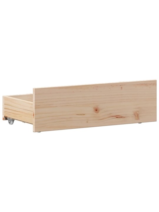 Postele bez matrace s čelem 90 x 190 cm masivní borovice