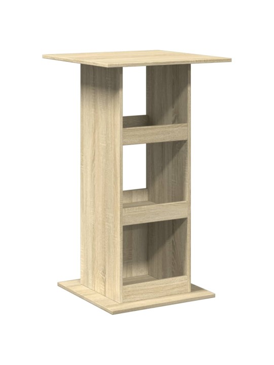 Barový stůl s úložným prostorem dub sonoma 60 x 60 x 102 cm