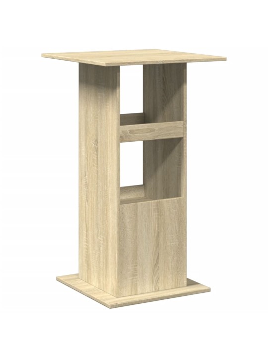 Barový stůl s úložným prostorem dub sonoma 60 x 60 x 102 cm