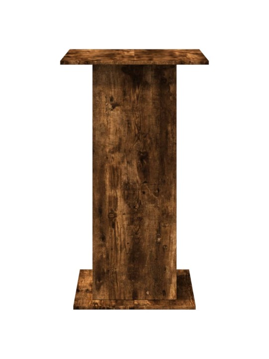 Barový stůl s úložným prostorem kouřový dub 60 x 60 x 102 cm