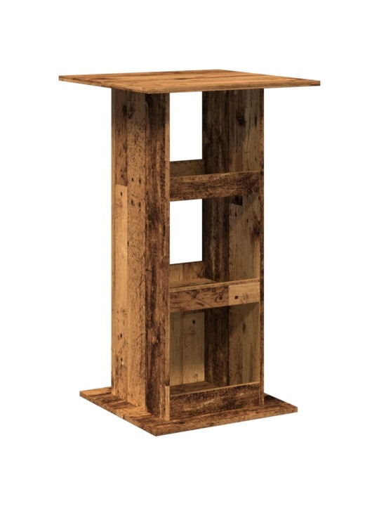 Barový stůl s úložným prostorem old wood 60 x 60 x 102 cm