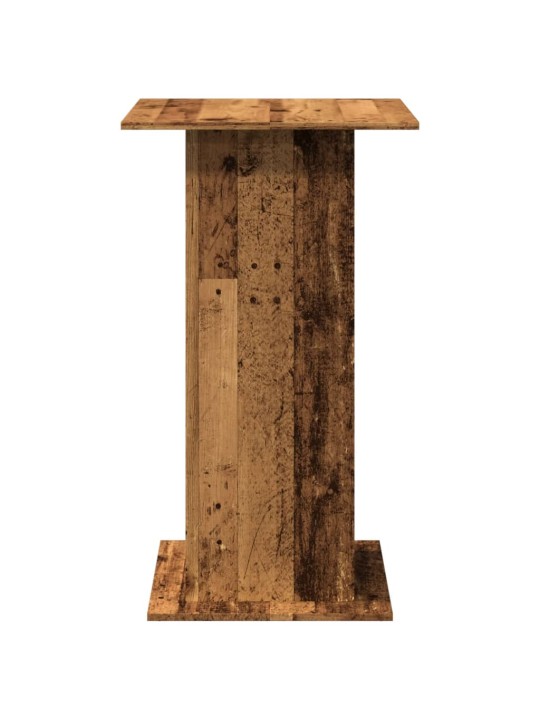 Barový stůl s úložným prostorem old wood 60 x 60 x 102 cm