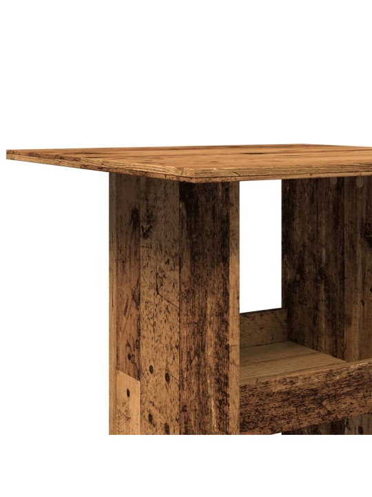 Barový stůl s úložným prostorem old wood 60 x 60 x 102 cm