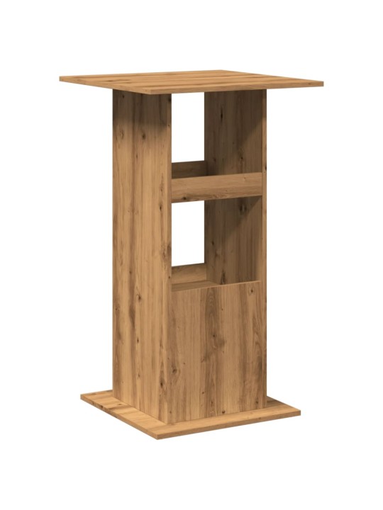 Barový stůl s úložným prostorem dub artisan 60 x 60 x 102 cm