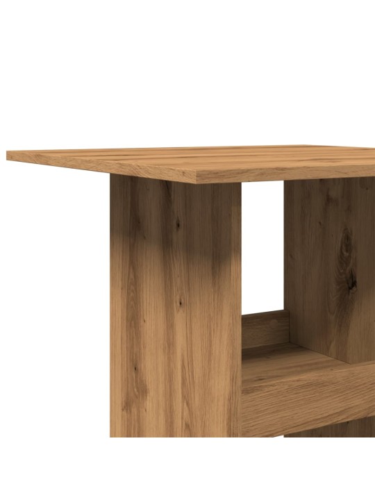 Barový stůl s úložným prostorem dub artisan 60 x 60 x 102 cm