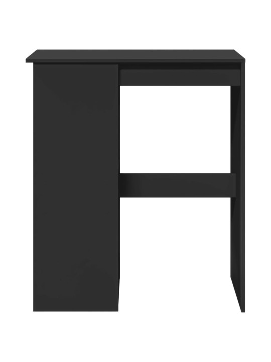 Barový stůl s regály černý 90x47,5x103,5 cm kompozitní dřevo