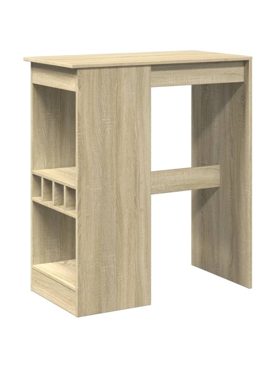 Barový stůl s regály dub sonoma 90 x 47,5 x 103,5 cm kompozit