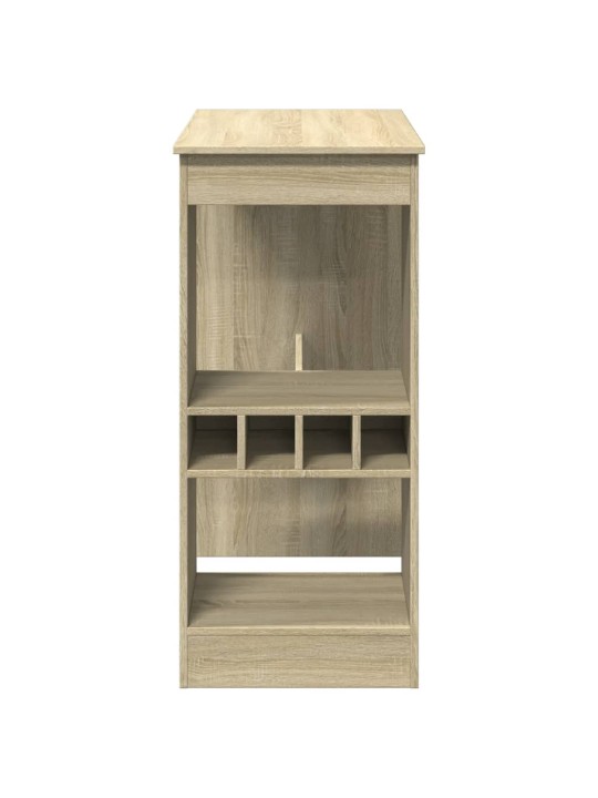 Barový stůl s regály dub sonoma 90 x 47,5 x 103,5 cm kompozit
