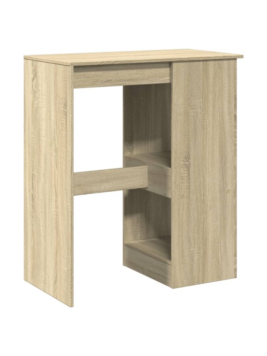 Barový stůl s regály dub sonoma 90 x 47,5 x 103,5 cm kompozit