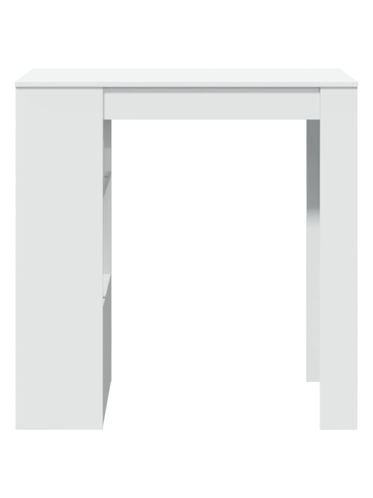 Barový stůl s regály bílý 102 x 50 x 103,5 cm kompozitní dřevo