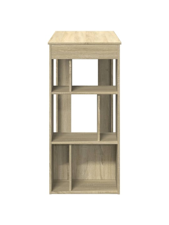 Barový stůl s regály dub sonoma 102 x 50 x 103,5 cm kompozit