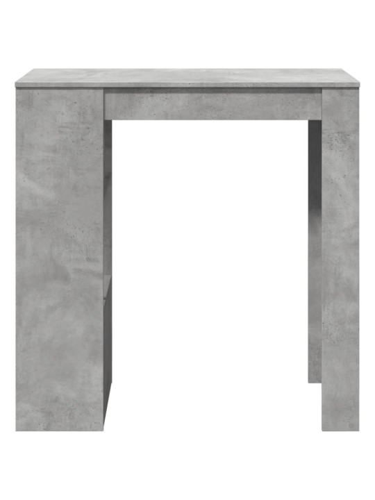 Barový stůl s regály betonově šedý 102 x 50 x 103,5 cm kompozit