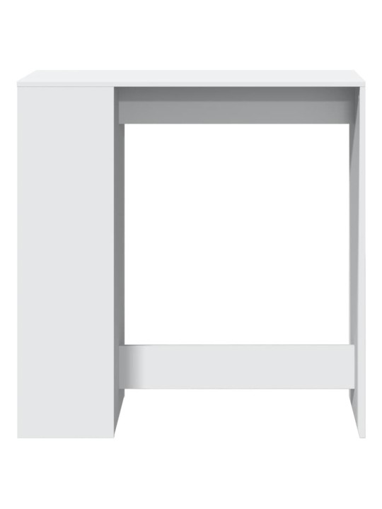 Barový stůl s regály bílý 101 x 40 x 103,5 cm kompozitní dřevo