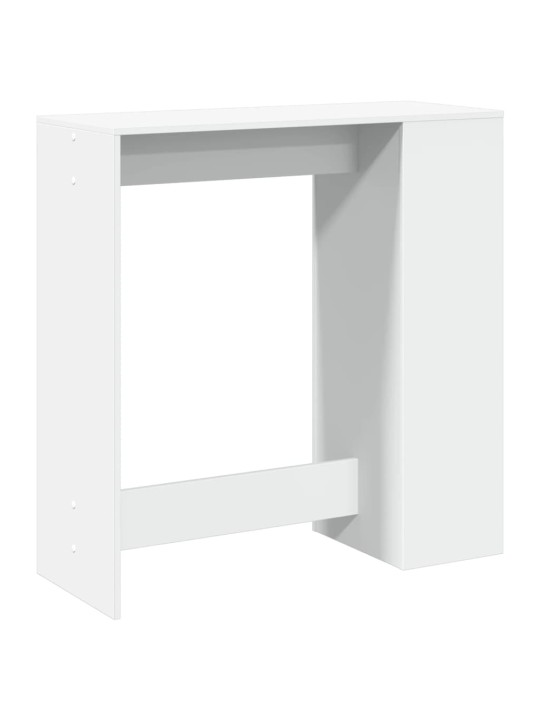 Barový stůl s regály bílý 101 x 40 x 103,5 cm kompozitní dřevo