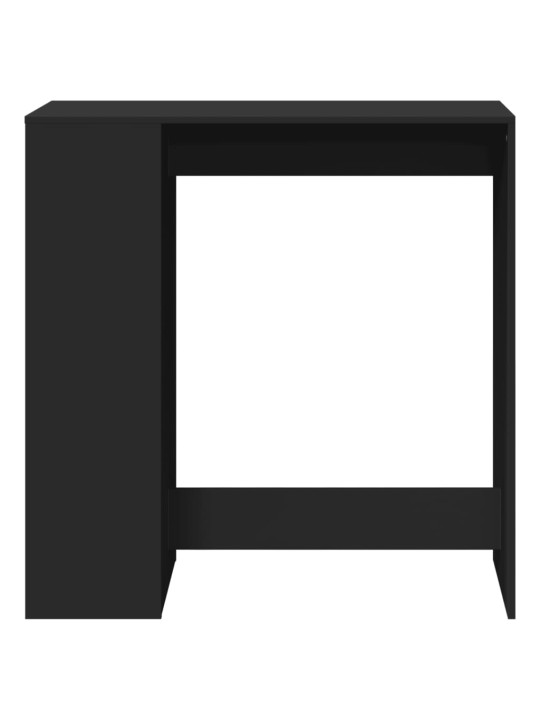 Barový stůl s regály černý 101 x 40 x 103,5 cm kompozitní dřevo