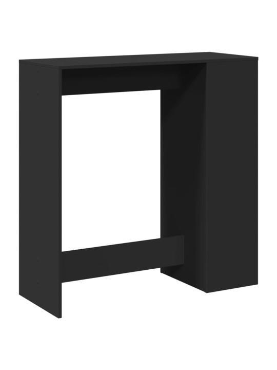 Barový stůl s regály černý 101 x 40 x 103,5 cm kompozitní dřevo