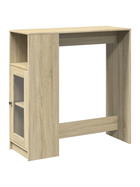 Barový stůl s regály dub sonoma 101 x 40 x 103,5 cm kompozit