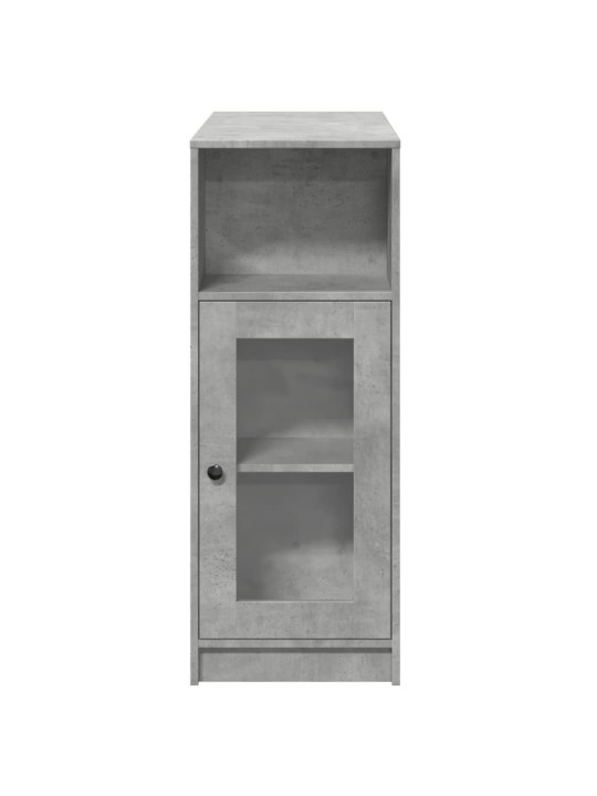 Barový stůl s regály betonově šedý 101 x 40 x 103,5 cm kompozit