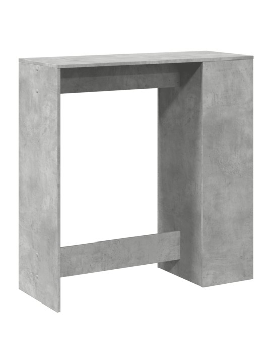 Barový stůl s regály betonově šedý 101 x 40 x 103,5 cm kompozit
