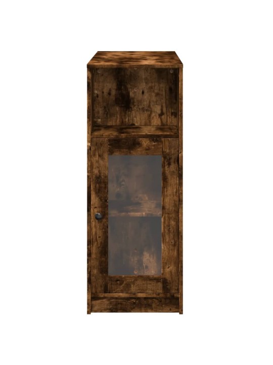 Barový stůl s regály kouřový dub 101 x 40 x 103,5 cm kompozit