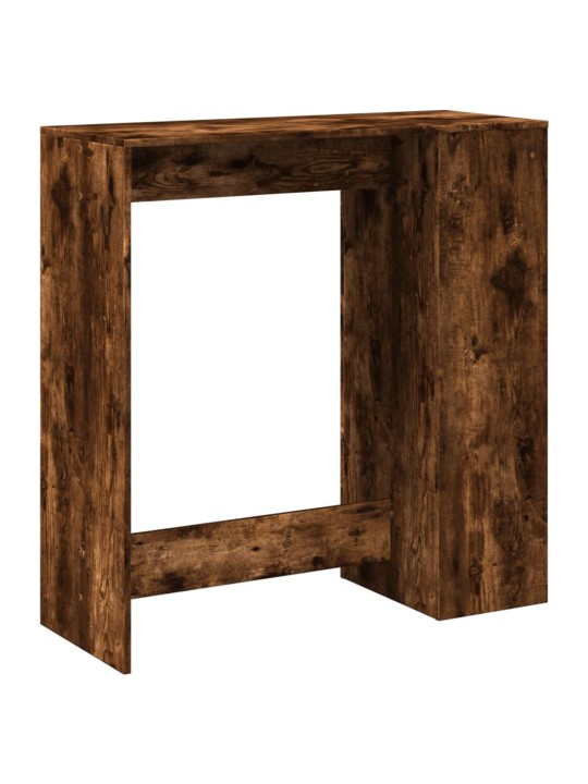 Barový stůl s regály kouřový dub 101 x 40 x 103,5 cm kompozit