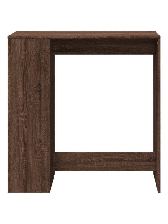 Barový stůl s regály hnědý dub 101 x 40 x 103,5 cm kompozit