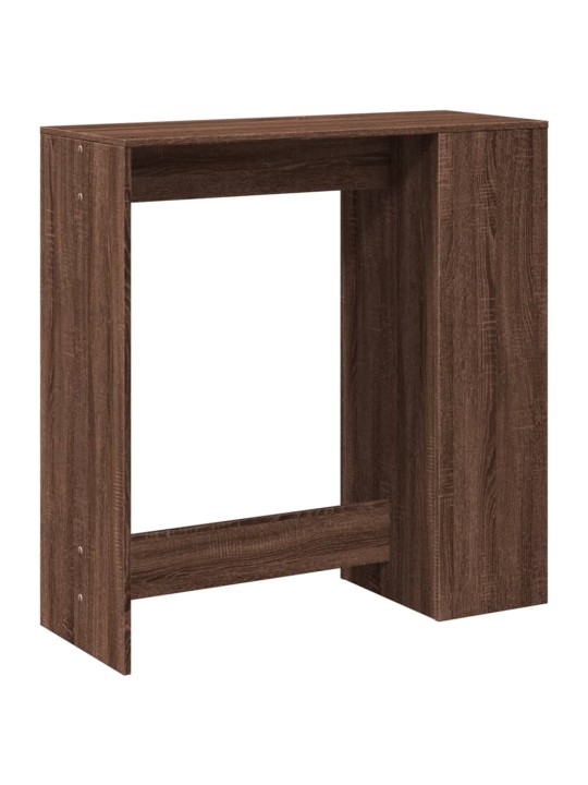 Barový stůl s regály hnědý dub 101 x 40 x 103,5 cm kompozit
