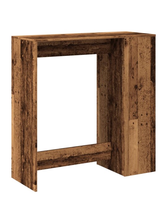 Barový stůl s regály old wood 101x40x103,5 cm kompozitní dřevo