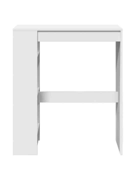 Barový stůl s regály bílý 90 x 40 x 103,5 cm kompozitní dřevo