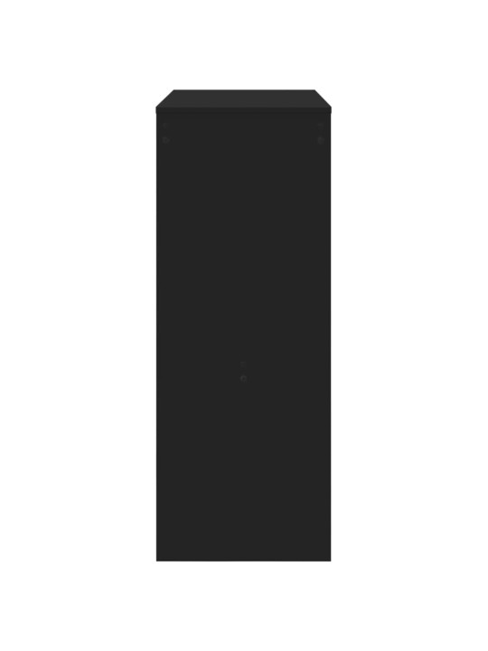 Barový stůl s regály černý 90 x 40 x 103,5 cm kompozitní dřevo