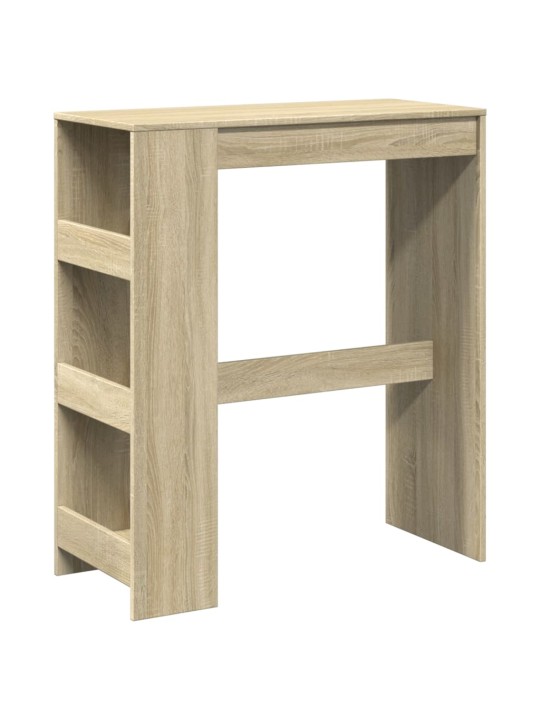 Barový stůl s regály dub sonoma 90 x 40 x 103,5 cm kompozit