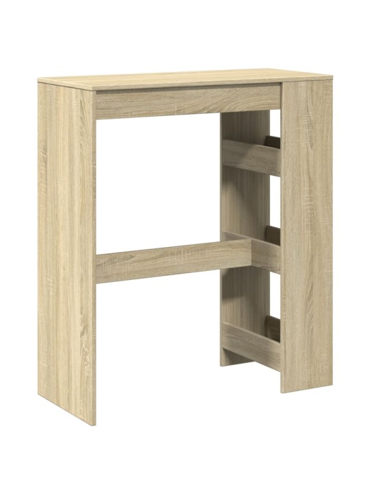 Barový stůl s regály dub sonoma 90 x 40 x 103,5 cm kompozit