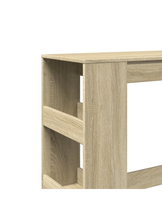 Barový stůl s regály dub sonoma 90 x 40 x 103,5 cm kompozit
