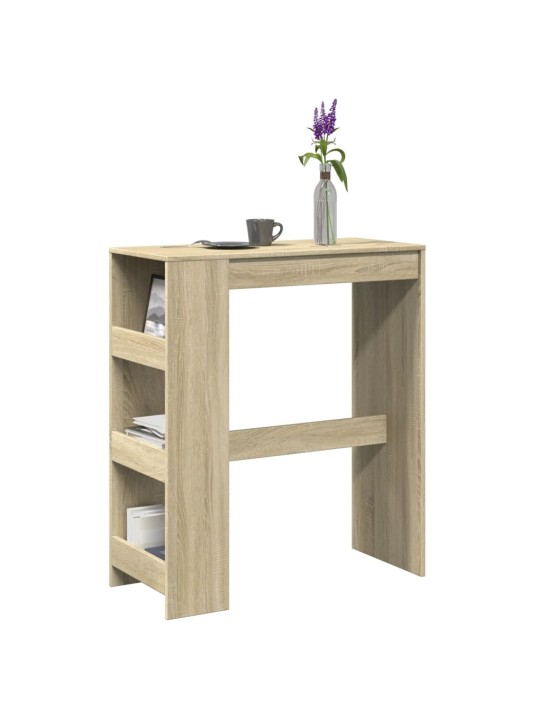 Barový stůl s regály dub sonoma 90 x 40 x 103,5 cm kompozit