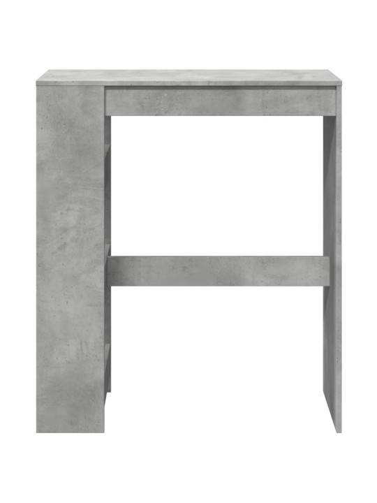 Barový stůl s regály betonově šedý 90 x 40 x 103,5 cm kompozit