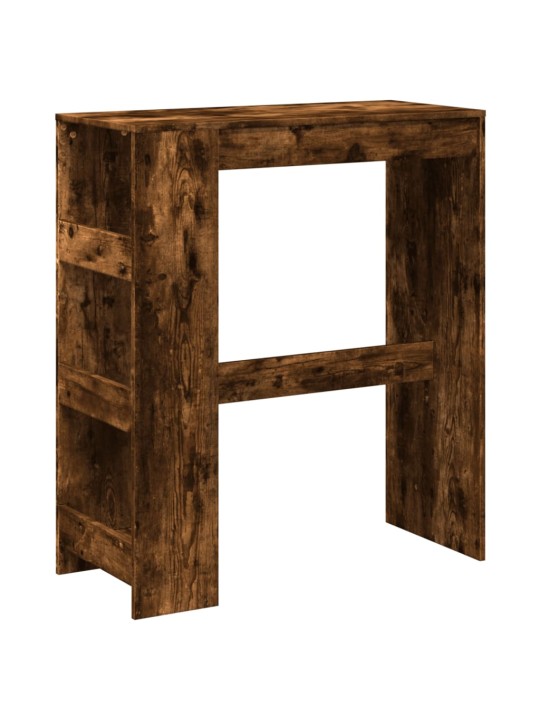 Barový stůl s regály kouřový dub 90 x 40 x 103,5 cm kompozit