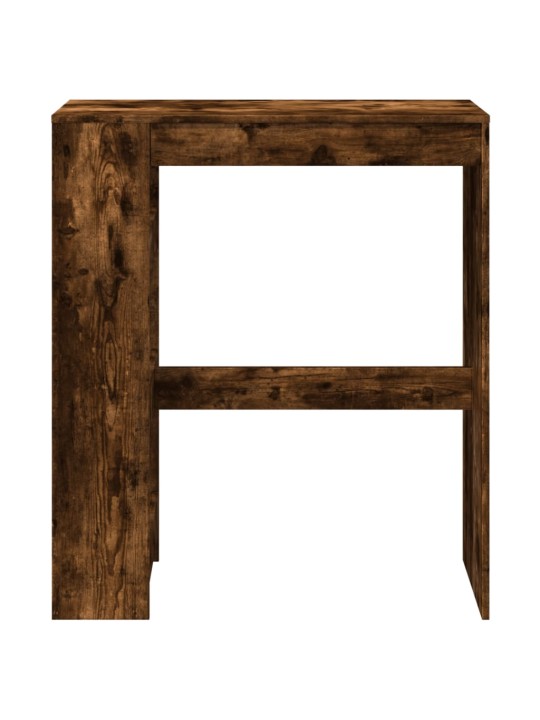 Barový stůl s regály kouřový dub 90 x 40 x 103,5 cm kompozit