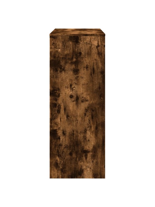 Barový stůl s regály kouřový dub 90 x 40 x 103,5 cm kompozit