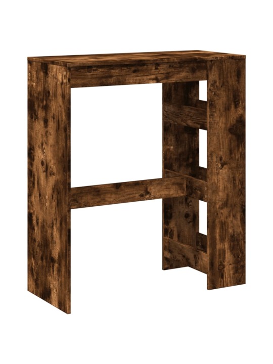 Barový stůl s regály kouřový dub 90 x 40 x 103,5 cm kompozit
