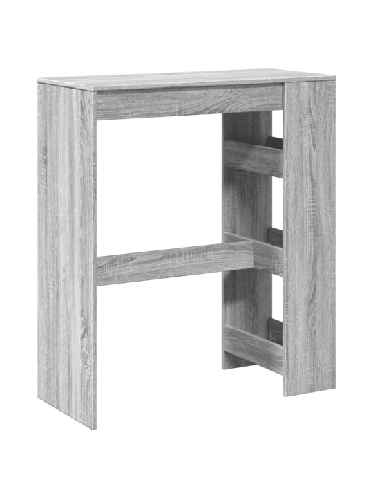 Barový stůl s regály šedý sonoma 90 x 40 x 103,5 cm kompozit