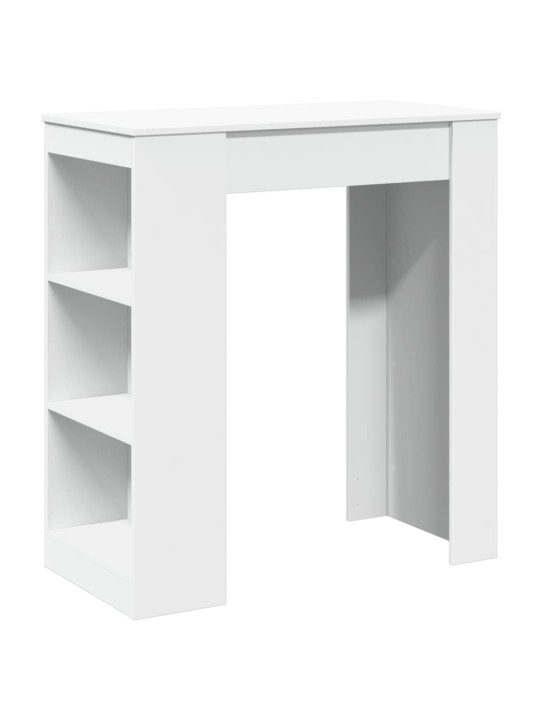 Barový stůl s regály bílý 95 x 47 x 103,5 cm kompozitní dřevo