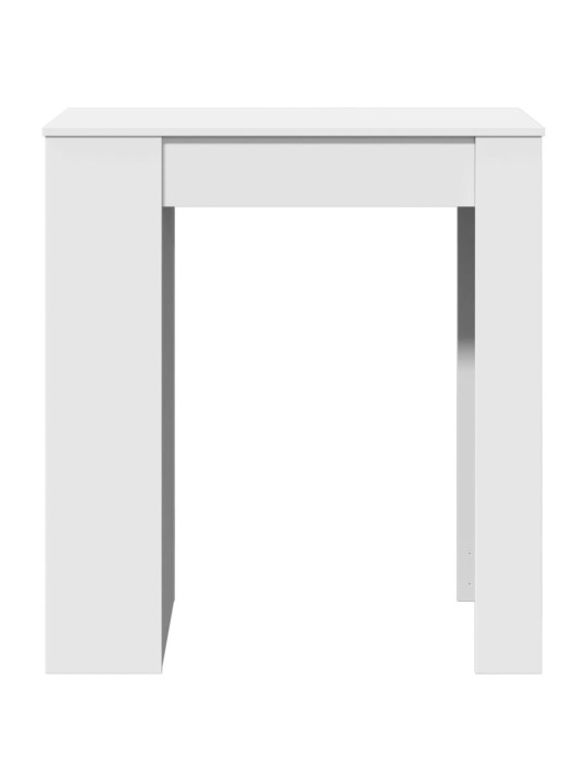Barový stůl s regály bílý 95 x 47 x 103,5 cm kompozitní dřevo