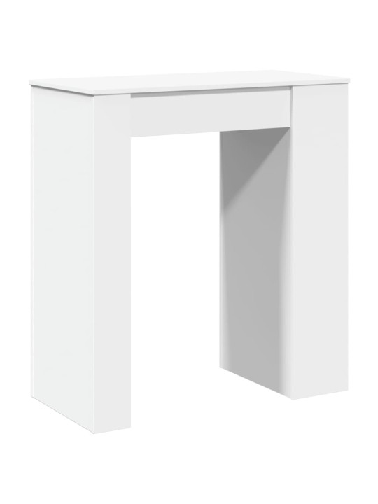 Barový stůl s regály bílý 95 x 47 x 103,5 cm kompozitní dřevo