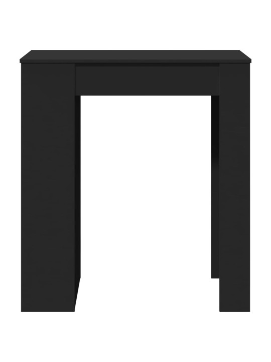 Barový stůl s regály černý 95 x 47 x 103,5 cm kompozitní dřevo