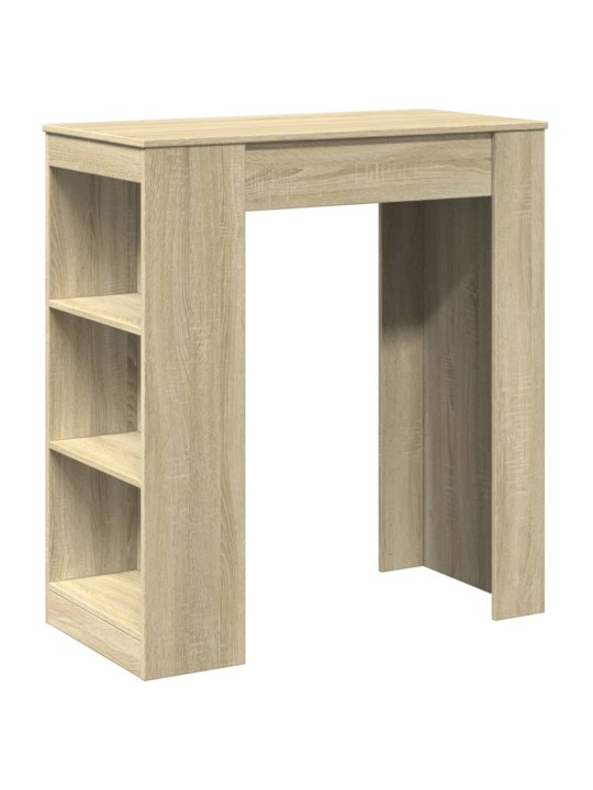 Barový stůl s regály dub sonoma 95 x 47 x 103,5 cm kompozit