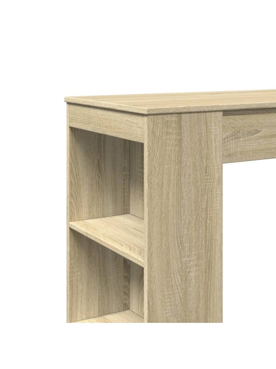 Barový stůl s regály dub sonoma 95 x 47 x 103,5 cm kompozit