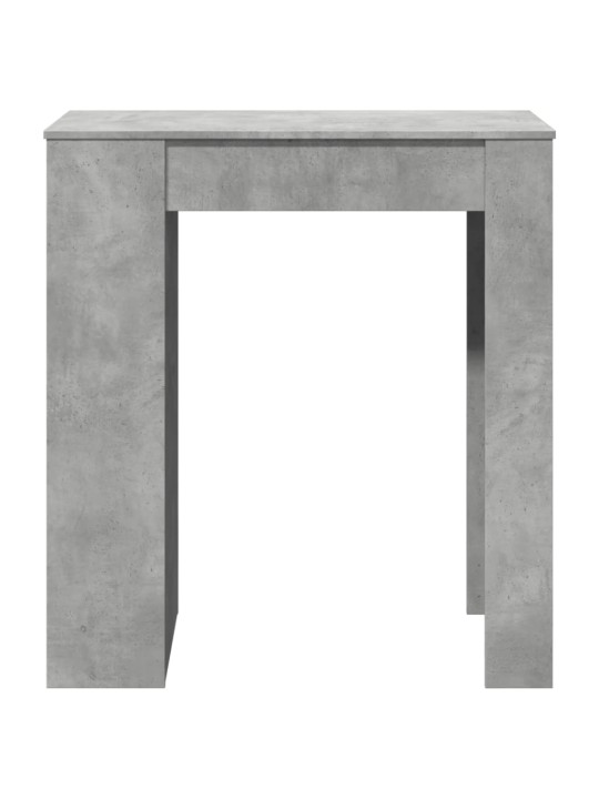 Barový stůl s regály betonově šedý 95 x 47 x 103,5 cm kompozit