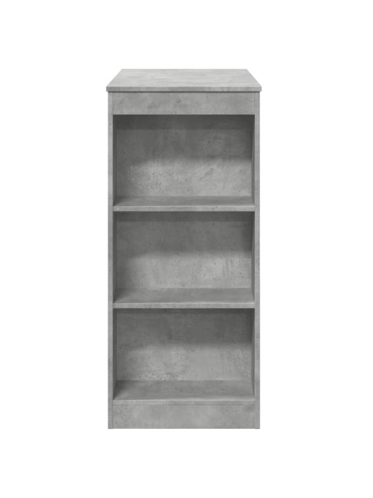 Barový stůl s regály betonově šedý 95 x 47 x 103,5 cm kompozit
