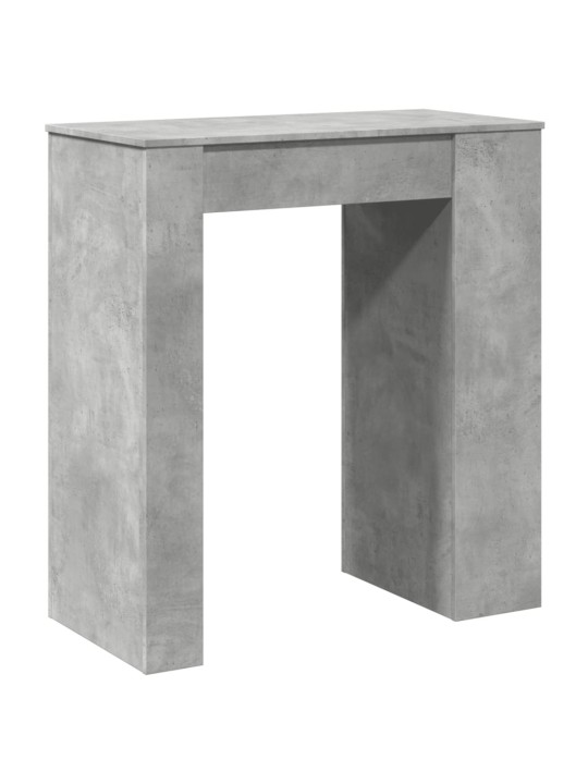 Barový stůl s regály betonově šedý 95 x 47 x 103,5 cm kompozit